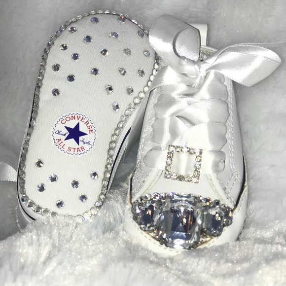 baby converse with bling